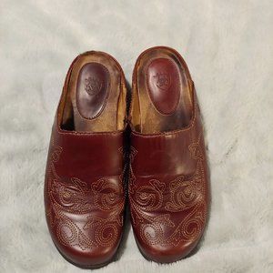 Ariat Savannah Cogniac Leather Mule Slides Clogs 21426 Size 7B